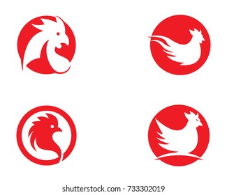 Rooster logo template