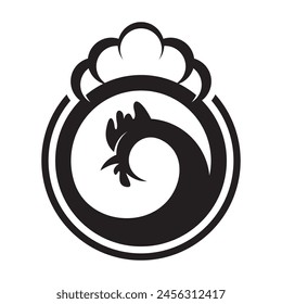 Rooster logo template icon design