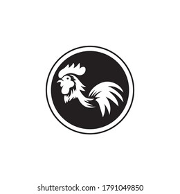 Rooster Logo Template vector icon illustration design