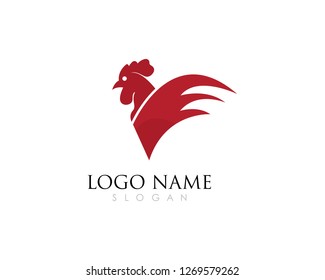 Rooster Logo Template vector illustration design
