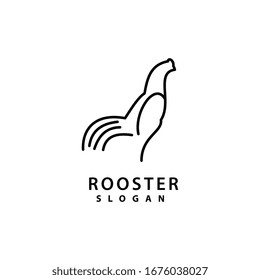 Rooster Logo template vector illustration design