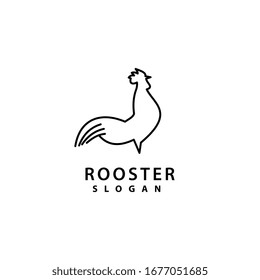 Rooster Logo template vector illustration design