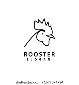Rooster Logo template vector illustration design