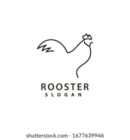 Rooster Logo template vector illustration design