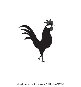 Rooster Logo Template vector illustration