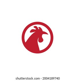 Rooster logo template vector illustration