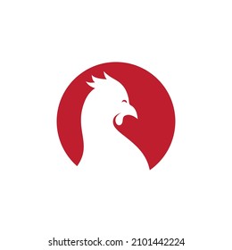 Rooster logo template vector illustration