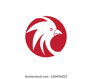 Rooster Logo Template vector illustration