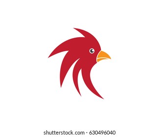 Rooster Logo Template vector illustration