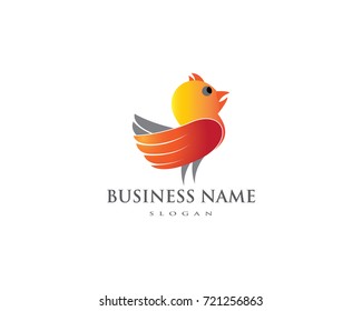 Rooster Logo Template vector illustration