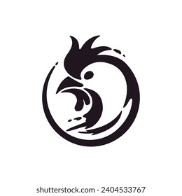 Logo de Rooster, logotipo único de Rooster