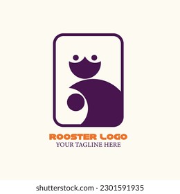 ROOSTER logo unique design by illustration