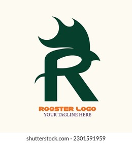 ROOSTER logo unique design by illustration