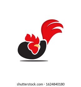 rooster logo vector design art