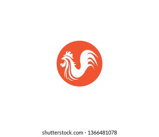 Rooster logo vector icon