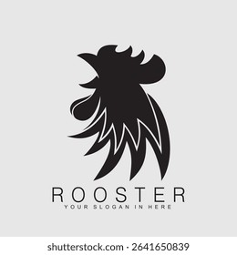 Rooster logo vector icon symbol.Rooster chicken cock.vector illustration