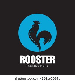 Rooster logo vector icon symbol.Rooster chicken cock.vector illustration