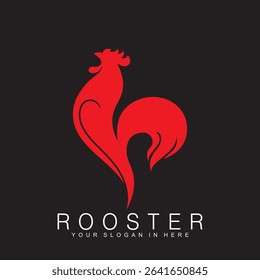 Rooster logo vector icon symbol.Rooster chicken cock.vector illustration
