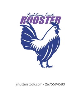 Rooster logo vector illustration, Chicken logo template design