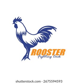 Rooster logo vector illustration, Chicken logo template design