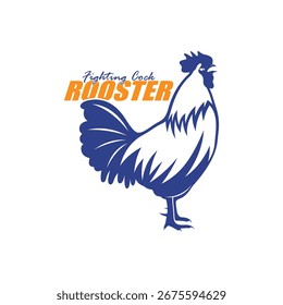 Ilustración vectorial del logotipo del gallo, diseño de la Plantilla del logotipo del pollo