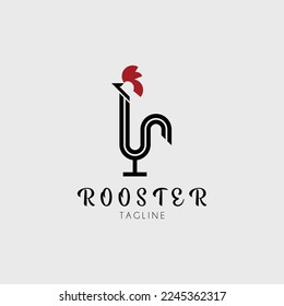 rooster logo vector illustration design for use brand company identity  