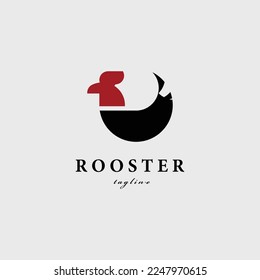 rooster logo vector illustration design for use brand company business