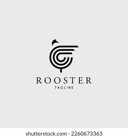 rooster logo vector illustration design for use brand identity business