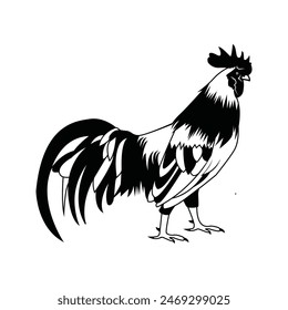 Rooster Logo Vector Illustration Design