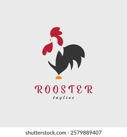 rooster logo vector illustration design