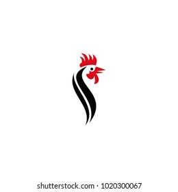 Rooster logo vector modern graphic abstract download template