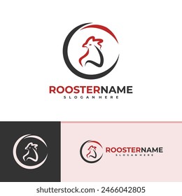 Rooster logo vector template, Creative Rooster head logo design concepts