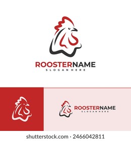 Rooster logo vector template, Creative Rooster head logo design concepts