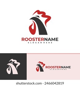 Rooster logo vector template, Creative Rooster head logo design concepts