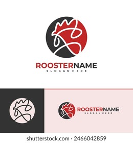 Rooster logo vector template, Creative Rooster head logo design concepts