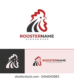 Rooster logo vector template, Creative Rooster head logo design concepts
