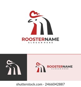 Rooster logo vector template, Creative Rooster head logo design concepts