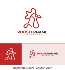 Rooster logo vector template, Creative Rooster head logo design concepts