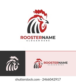 Rooster logo vector template, Creative Rooster head logo design concepts