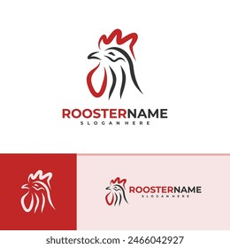 Rooster logo vector template, Creative Rooster head logo design concepts