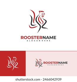 Rooster logo vector template, Creative Rooster head logo design concepts