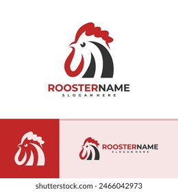 Rooster logo vector template, Creative Rooster head logo design concepts