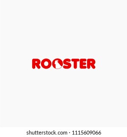 Rooster Logo Vector Template Design Illustration