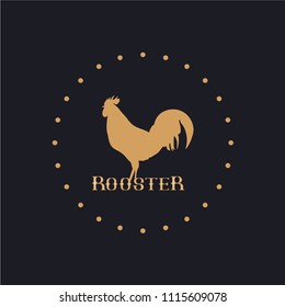 Rooster Logo Vector Template Design Illustration