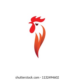 Rooster Logo Vector Template Design Illustration