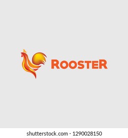 Rooster Logo Vector Template Design Illustration
