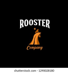 Rooster Logo Vector Template Design Illustration