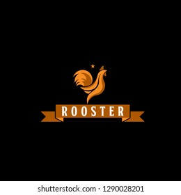 Rooster Logo Vector Template Design Illustration