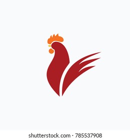 Rooster Logo Vector Template Design
