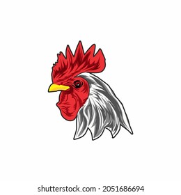 rooster logo vector white background